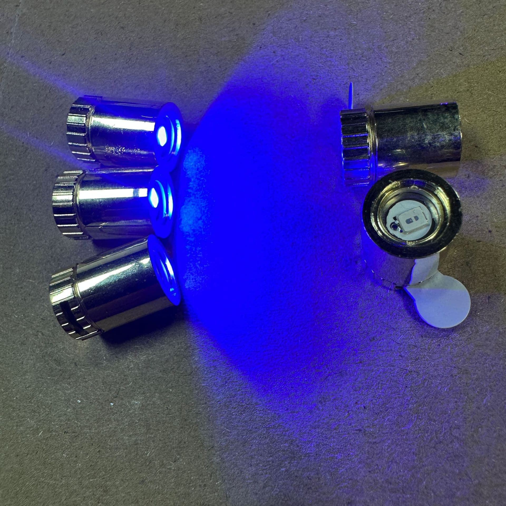 LED Pen Light Electroplated Cylinder Light Children's DIY Craft Mini Light Electroplated Colorful Light Accessory
