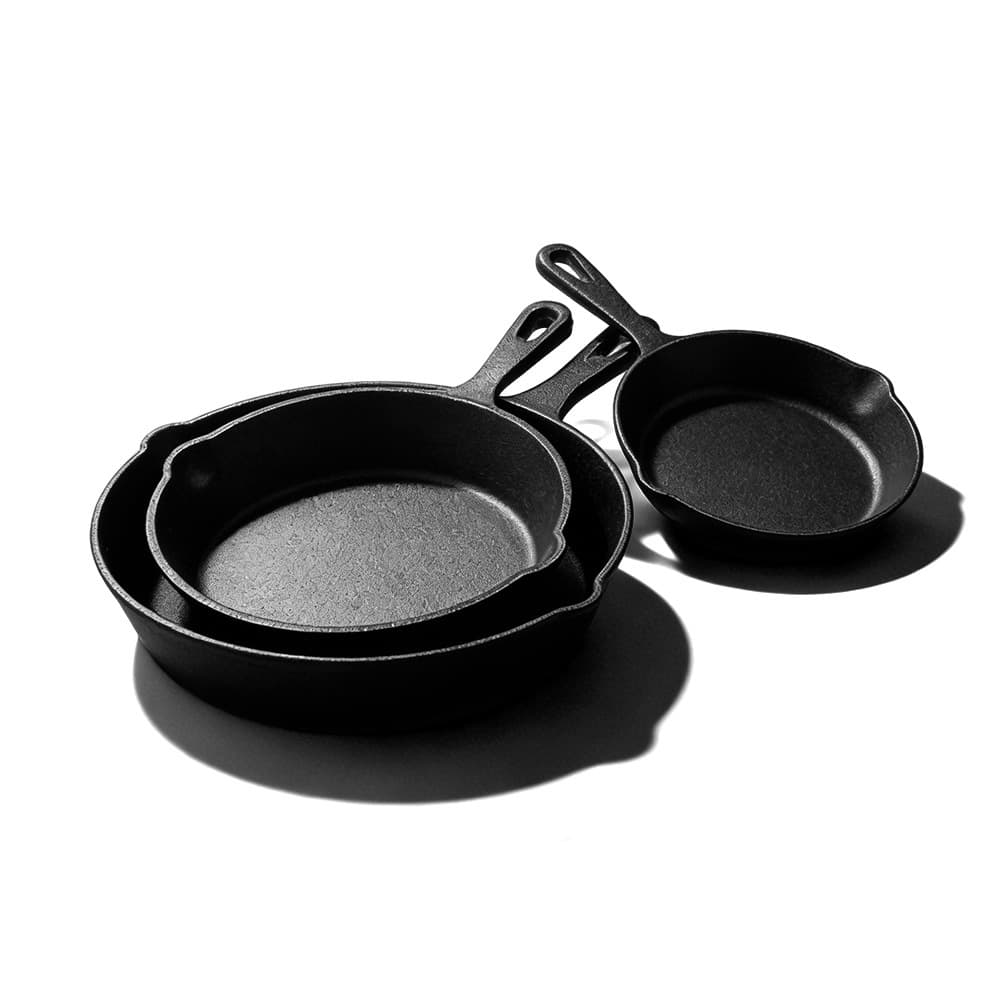 Cast Iron Skillet Non-Stick Frying Pan Old-Fashioned Home Egg Pan Large Iron Pan Induction Cooker Non-Stick Cookware Set