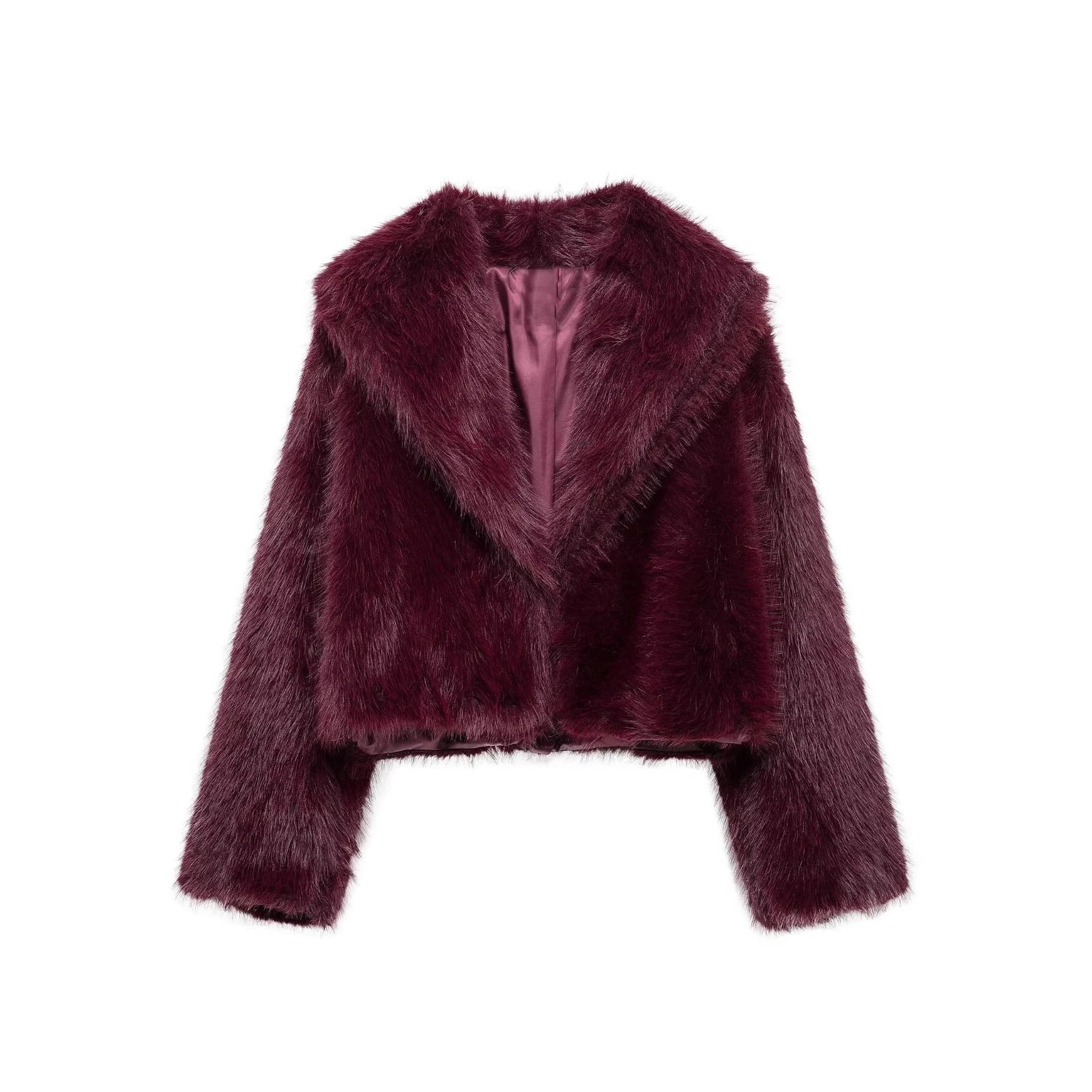 2025 European and American Wholesale Fox Fur Warm Fashion Women's Fur Coat Short Style