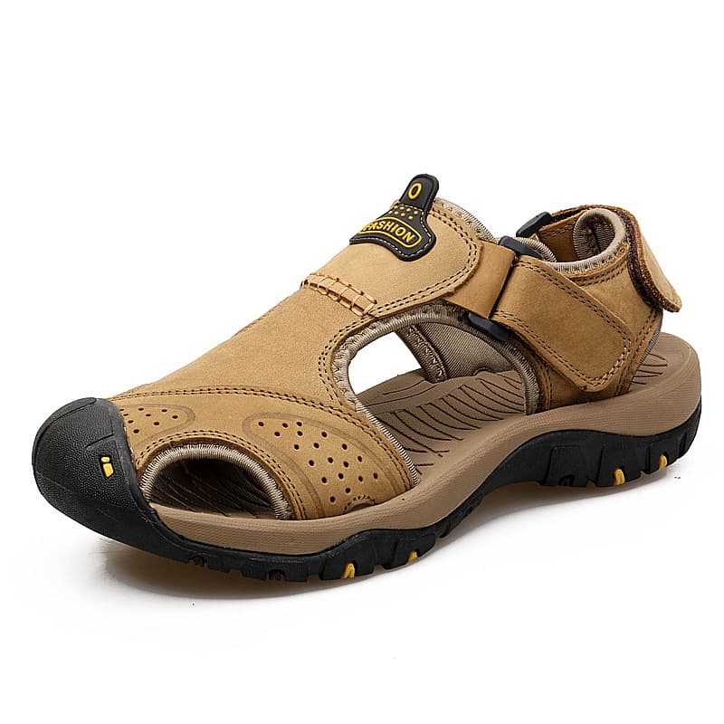 2025 Men's Sandals Cross-Border New Style Men's Shoes, Fashion Summer Toe-Cover Sandals, Men's Casual Beach Shoes