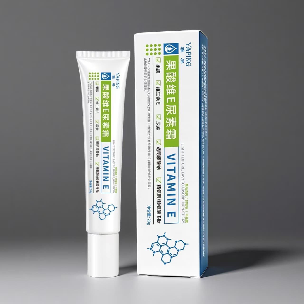 AHA Vitamin E Urea Cream: Hydrating, Moisturizing, Nourishing Skin, Refreshing Non-Sticky, Lightweight AHA Vitamin E Urea Cream