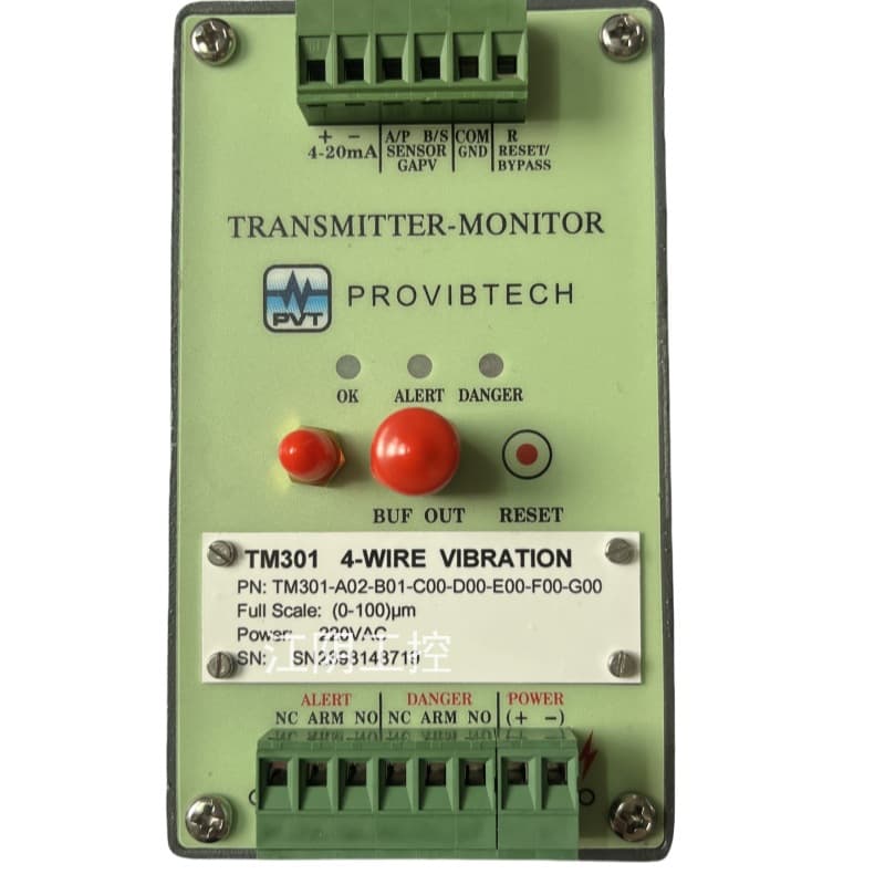 TM301-A02-B01-C00-D00-E00-F00-G00 Shaft Vibration Transmitter with TM0180 Probe