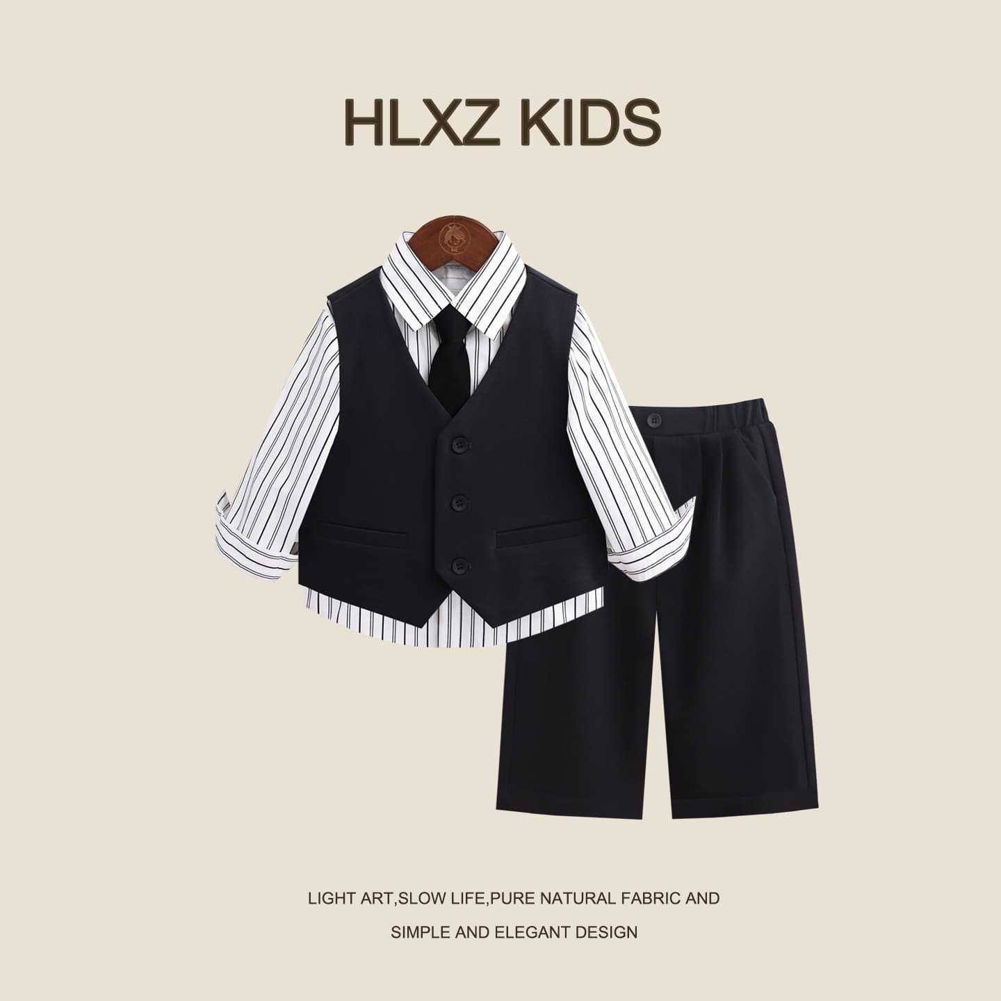 Kids' Suits, British Vests, Wide-Leg Suits for Small and Medium Children, Class Photo Outfits, Kindergarten Activity Performance Wear