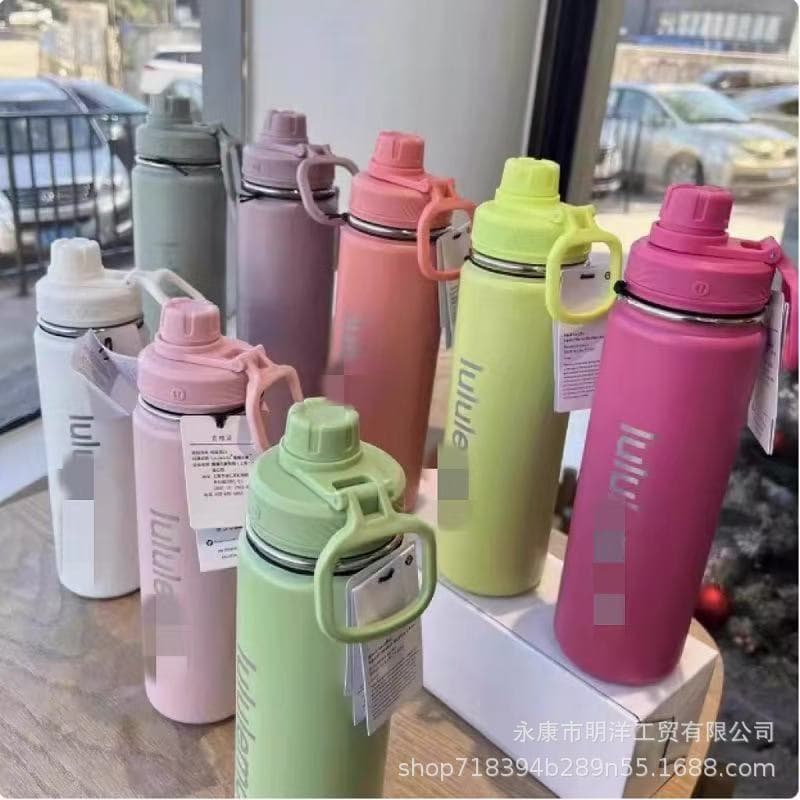 lululemon Back to Life Insulated Water Bottle 710ml Sports Yoga Fitness Bottle Portable