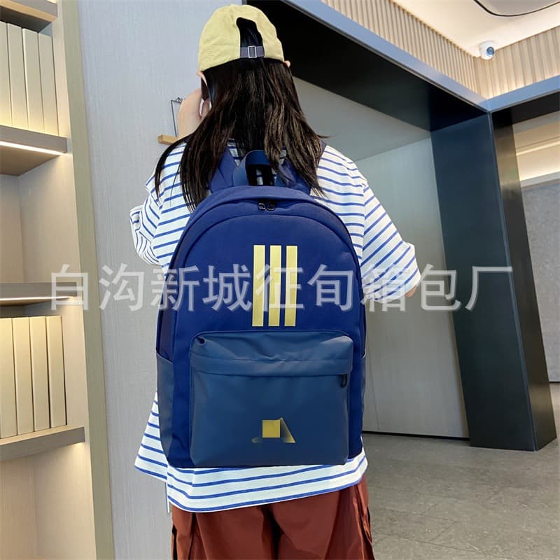 Cross-border Casual Backpack Multi-color Primary and Secondary School Bag High School Backpack Travel Bag Large Capacity Backpack