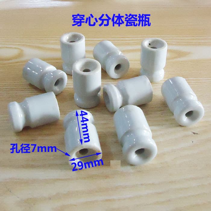 Through-type Porcelain Insulator for Power Systems, High-voltage Ceramic Arc 29x44 Terminal Bead Wire 296