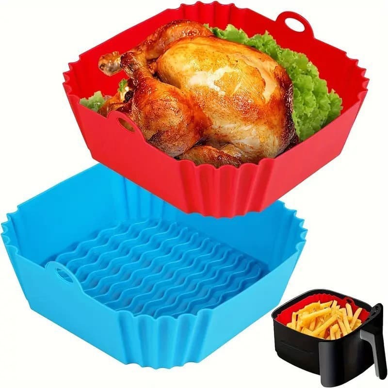 Cross-border popular product: 75g high-temperature resistant silicone baking tray for air fryers, wholesale.