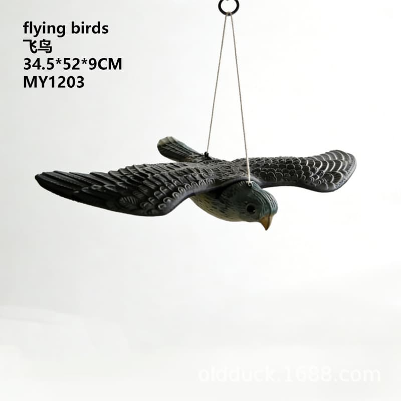Cross-border Garden Fake Bird Simulated Eagle Ornament Animal Model Landscape Decoration PE Owl Pastoral Bird Repellent Scare Mouse