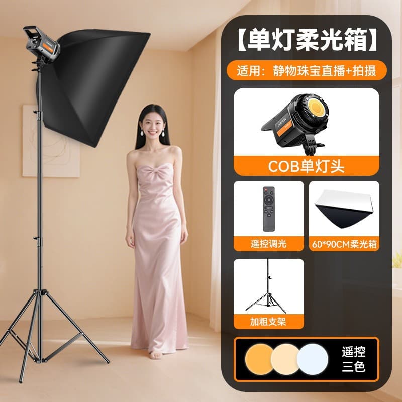 YM-600SS Professional Live Streaming Light, Studio Fill Light for Indoor Photography, Spherical Softbox Light, Studio Lighting Equipment