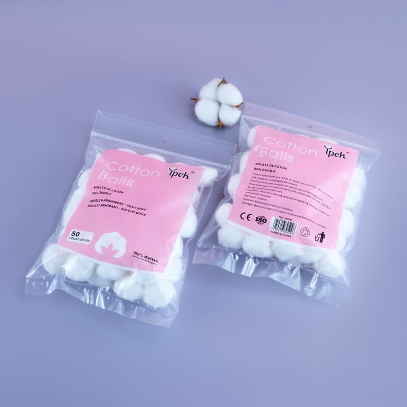 White Cotton Ball Wholesale Absorbent Cotton Ball Set Cotton Makeup Remover Cotton Pad Roll Disinfectant Cotton Ball