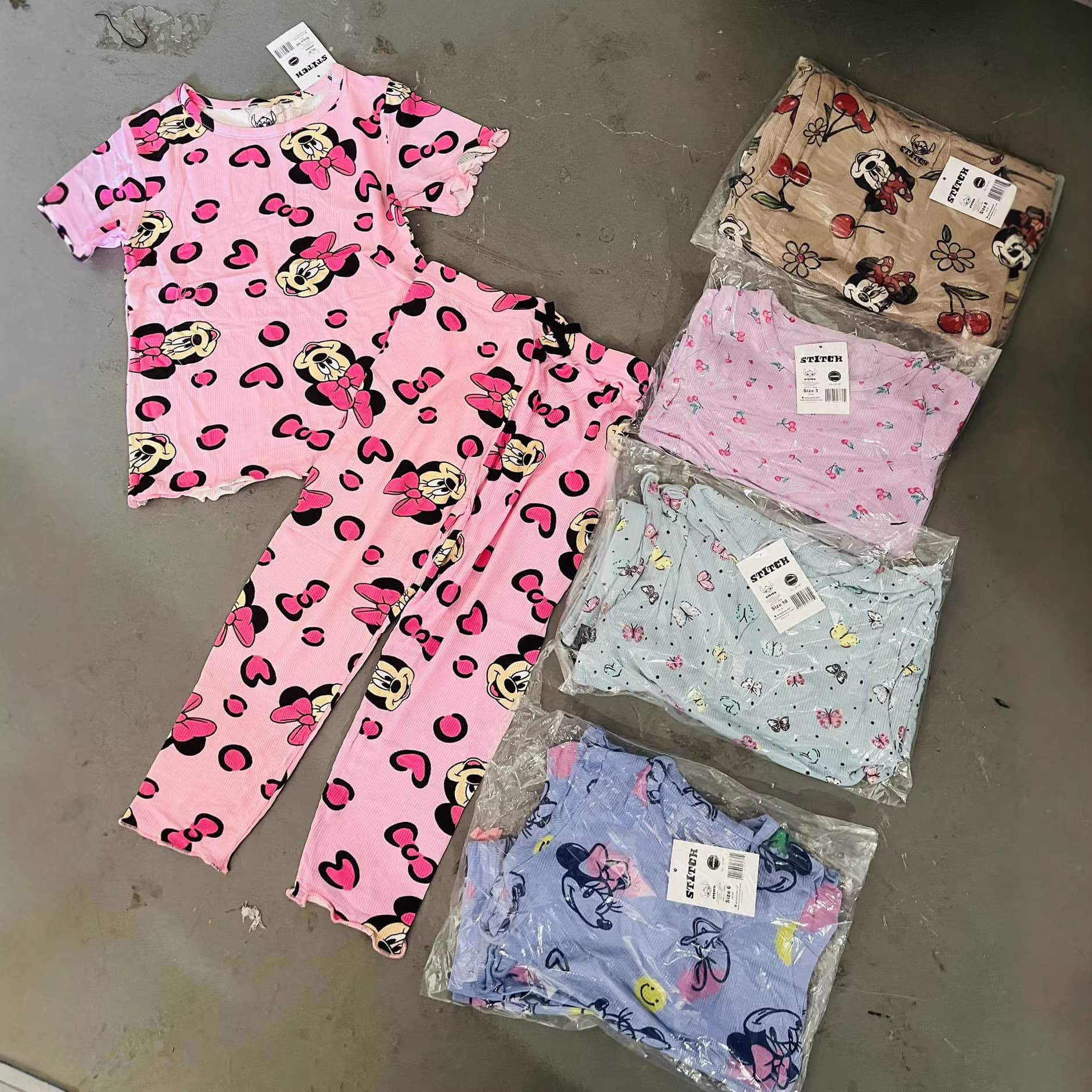 Dis*ney Girls' Pajama Set Cotton Ribbed Knit girl pajamas set