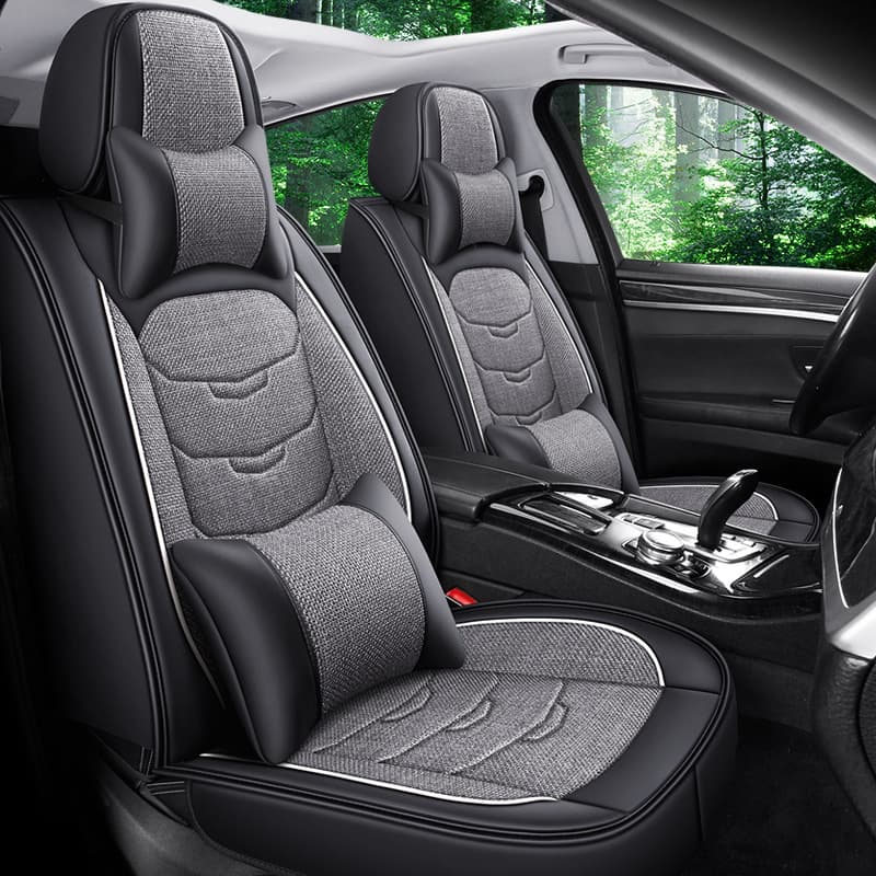 Honda Fit Accord CRV Lingpai Binzhi XRV Custom Seat Cover Full Wrap Seat Cover Linen Four Seasons Car Cushion