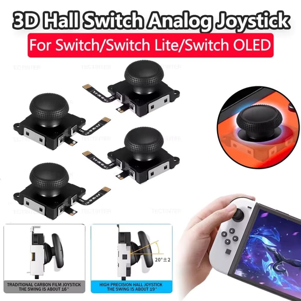 Switch Joycon TMR Electromagnetic Joystick For Nintendo Switch Hall Effect Joystick Upgrade TMR Magnetic Resistance