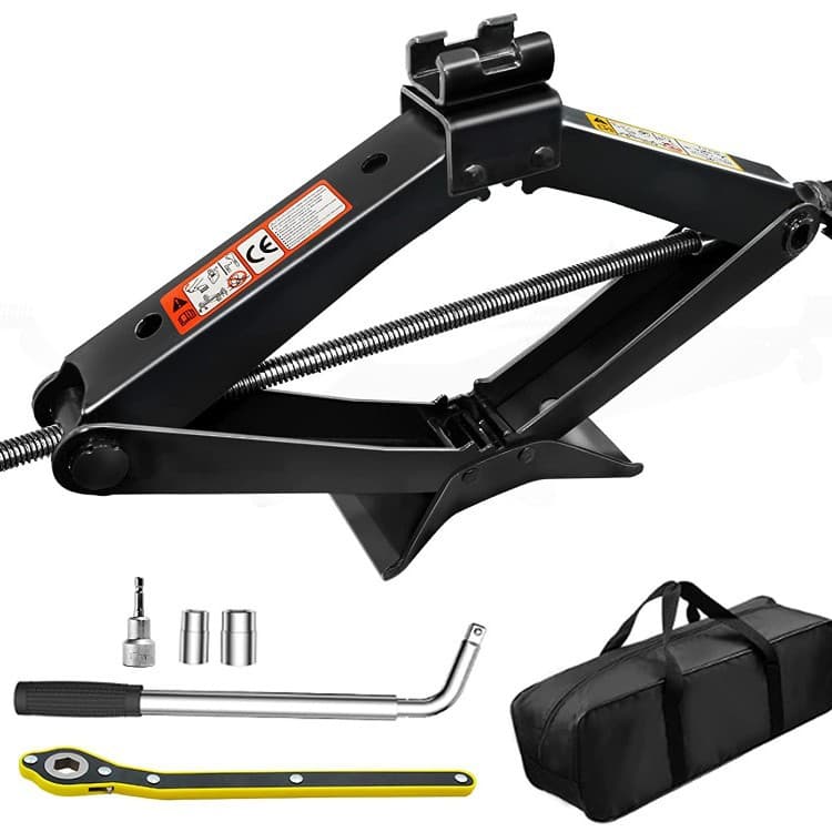 Car Jack 2-Ton Rotating Head Labor-Saving Model Vehicle Tire Removal Portable Tool