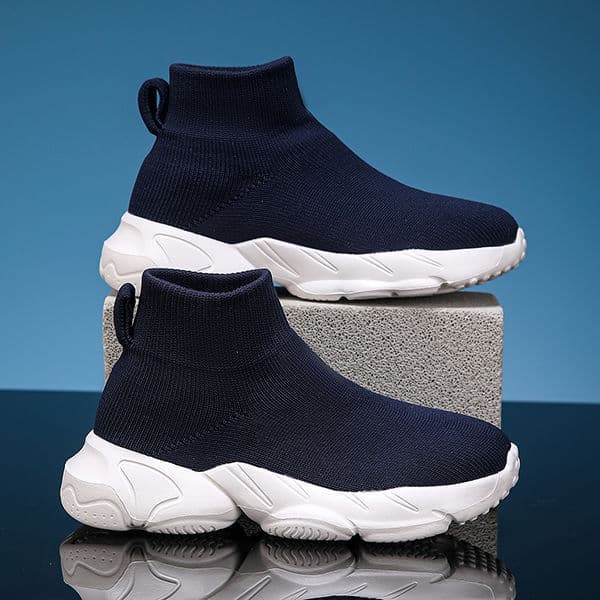 Children's Breathable Sports Shoes for Boys and Girls, Ultra-Light, Medium and Large Kids' 2025 Summer Lightweight New Anti-Fall Knitted Sock Shoes