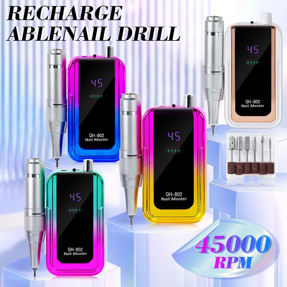 New Cross-border Nail Drill 45000 RPM Electric Brushless Nail File Portable Manicure Pedicure Grinder