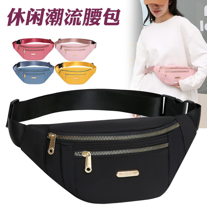 Cross-border 2023 New PU Sports Sling Bag, Multi-layer Fashion Waist Pack, Shiny Leather Waist Pack Unisex Crossbody Bag Wholesale