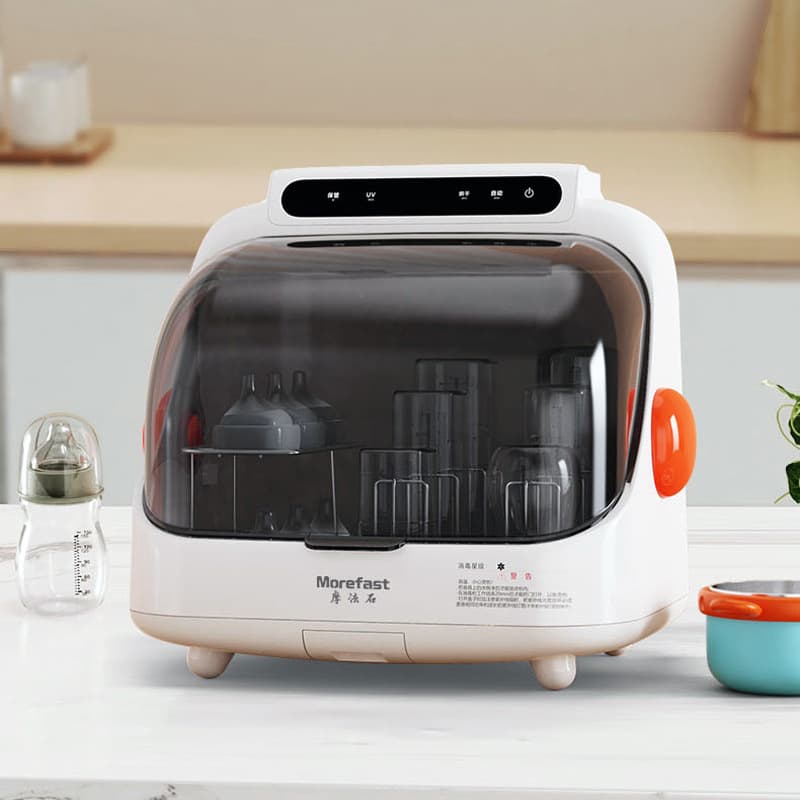 Mofashi Baby Bottle Sterilizer Countertop UV with Drying 2-in-1, Exclusive Infant Disinfection Device