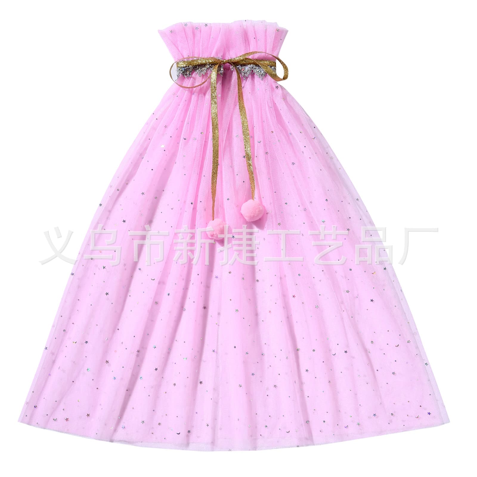 Cross-border Frozen children's cape stage performance costume set Elsa princess veil and outer cape outfit