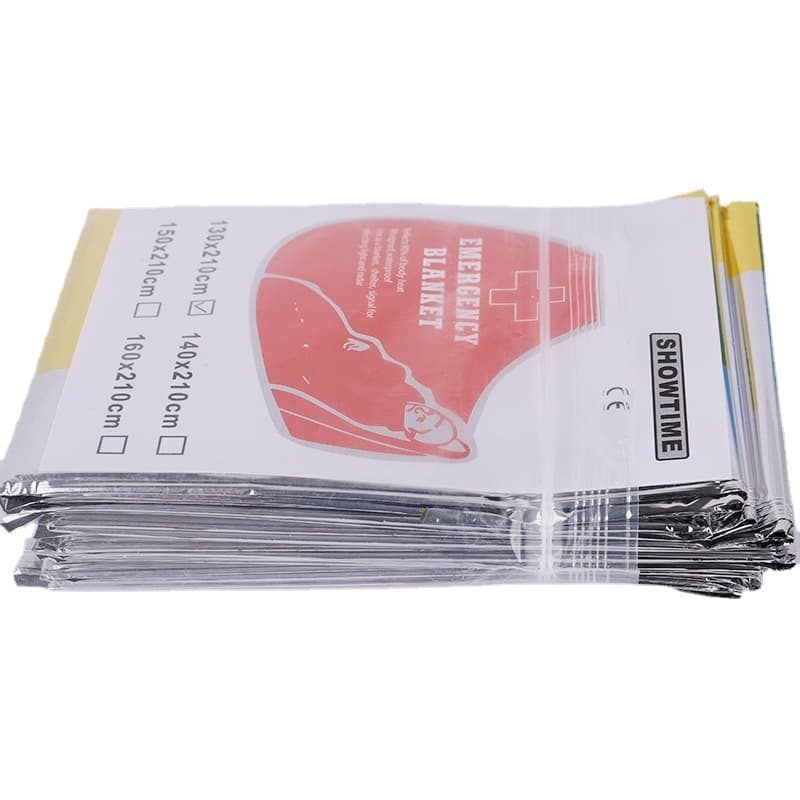 130 160 210 emergency blanket thermal blanket survival blanket earthquake first aid kit accessories silver emergency blanket