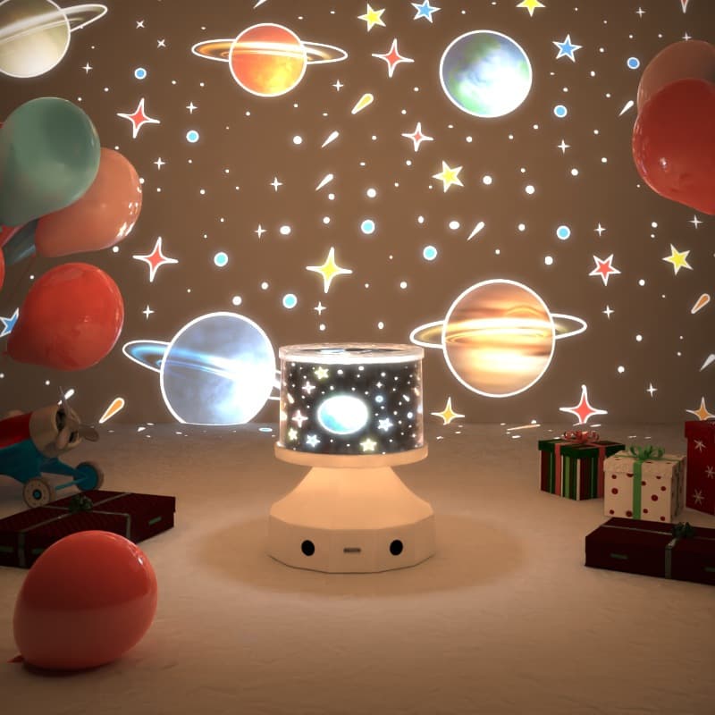 Creative Starry Sky Light Projector Room Atmosphere Night Light Bluetooth Speaker Dreamy Children's Glowing Toy Amazon
