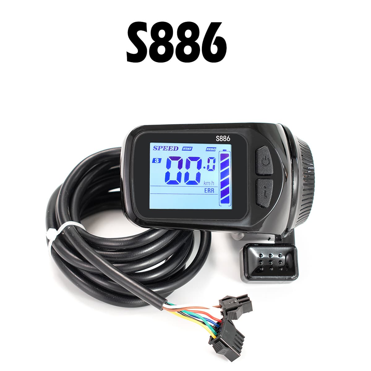 Bicycle Mountain Bike Lithium Power-Assist Modification Accessories S886 LCD Display 24V36V48V Standard Connector
