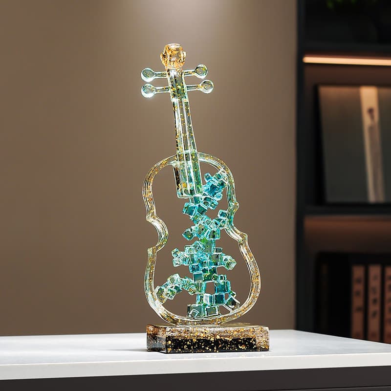 Luxury Violin Art Decoration for Living Room, Entryway, TV Cabinet, Wine Cabinet, High-End Ornament Craft Wholesale
