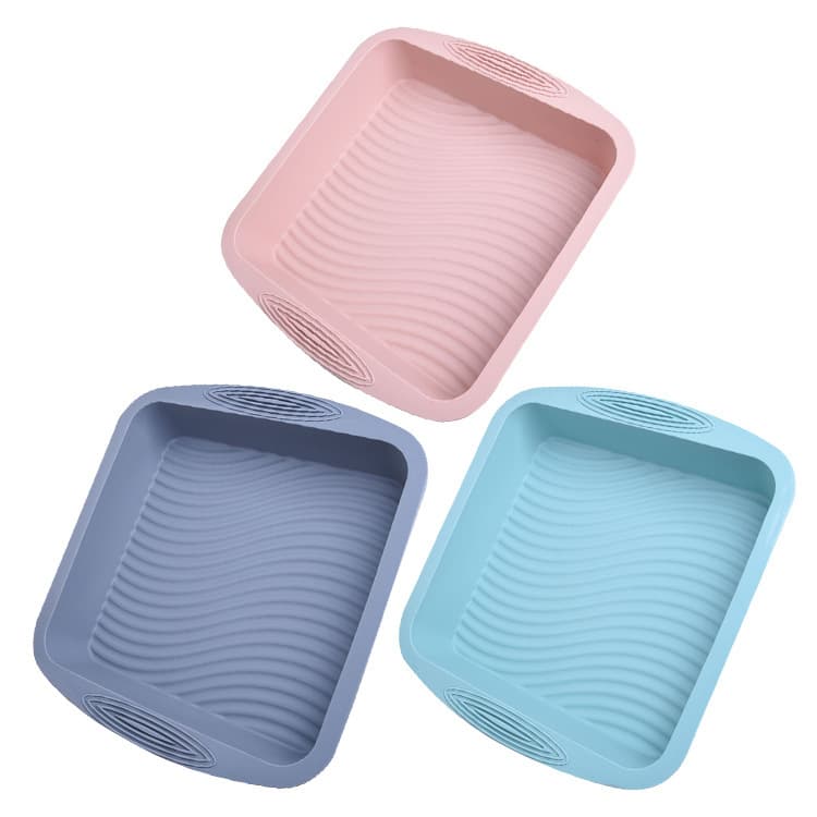 Square Cake Mold Food-Grade Silicone Cake Pan Oven Safe Air Fryer Baking Pan Bakeware