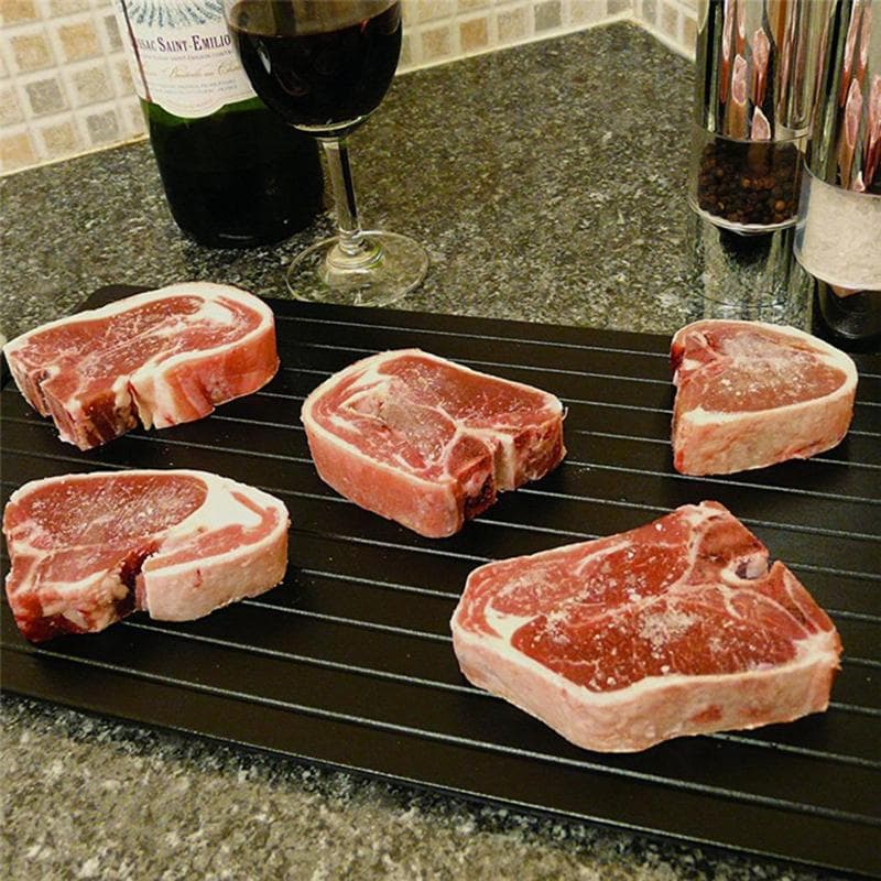 Cross-border e-commerce, rectangular quick-freeze plate for home kitchens, rapidly defrosts food, a must-have for food defrosting.