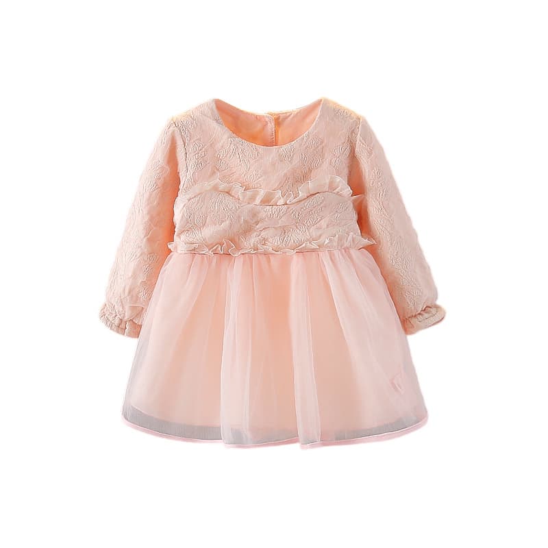 Baby Girl Autumn Fashion Tulle Skirt Little Girl Dress New Fall Long Sleeve Princess Dress Trendy
