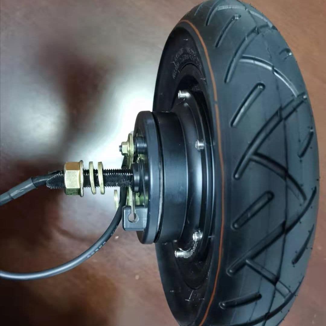 10-inch permanent magnet brushless gearless motor for electric home scooters, DC wheelchair, and custom-shaped motor production