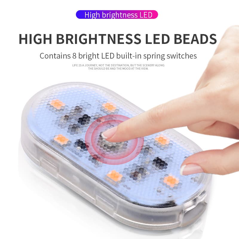 Car Reading Light Strong Magnetic LED Interior Light USB Charging Roof Light Trunk Light Car Lighting Modification Universal