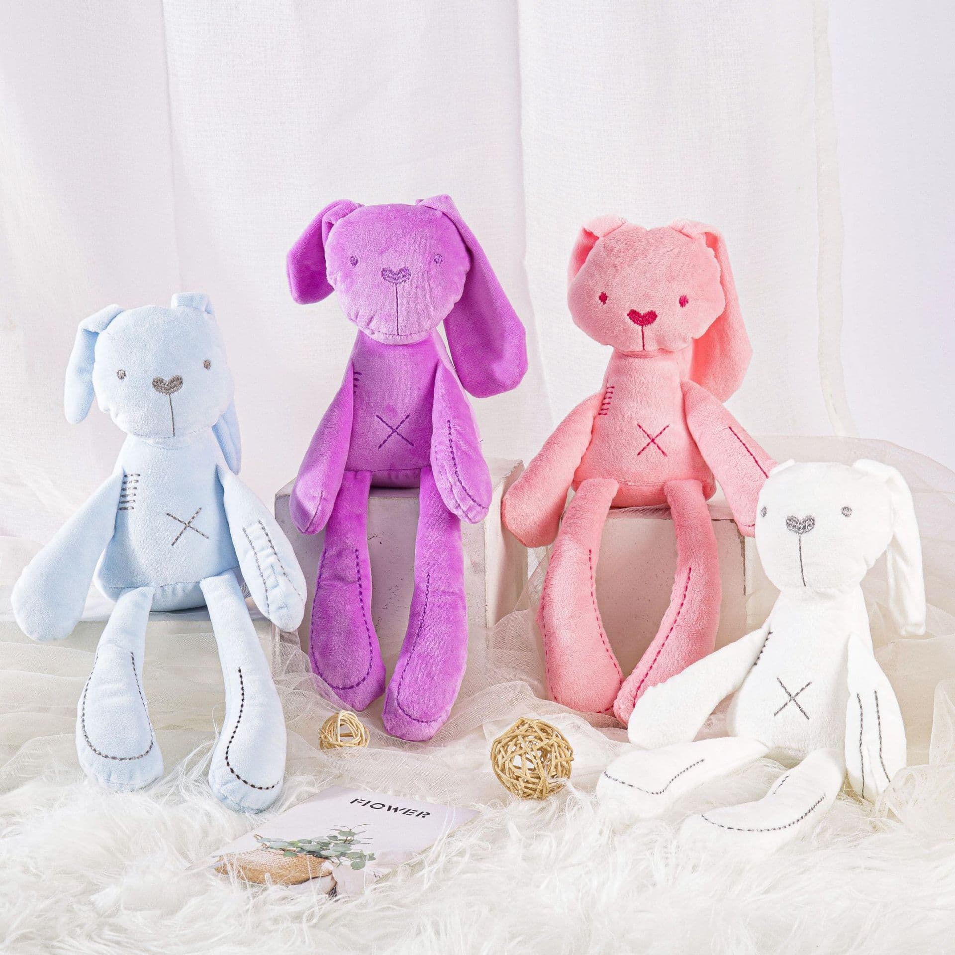 Rabbit Plush Baby Soothing Toy Stuffed Animal CPC CE EN