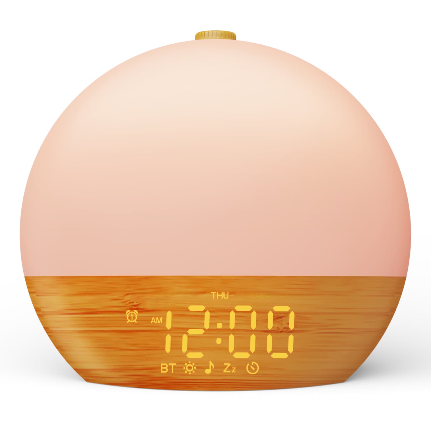 Amazon Sunrise Alarm Clock with Wake-up Light, Bedside Ambient Light, Colorful RGB Night Light, White Noise Sleep Companion Night Lamp