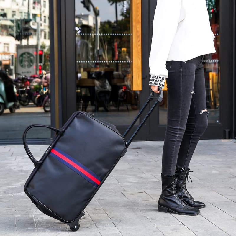Large-capacity portable trolley bag luggage bag women's boarding small trolley case men's travel bag travel bag business travel bag