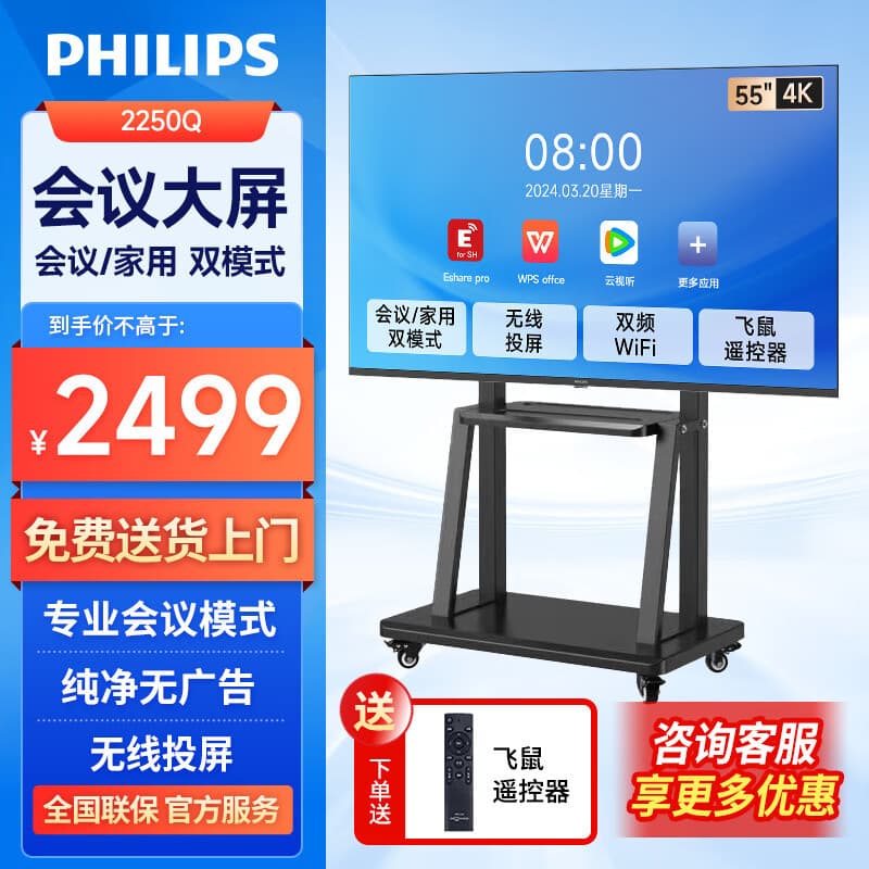 Philips 55-inch HD Conference Display Screen (Non-Touchscreen Flat Panel) Tutorial 1
