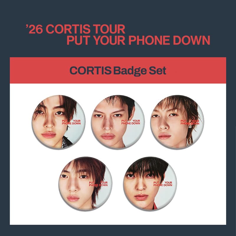 CORTIS '26 PYPD Tour Badge Tin Mirror Keychain Merchandise Roasted Hoof Kim Joo-hun