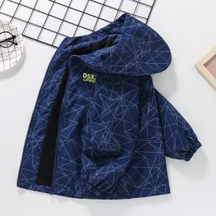 Boys Spring Autumn Jacket 2026 New Fleece Lined Winter Thick Windbreaker Big Kid Coat