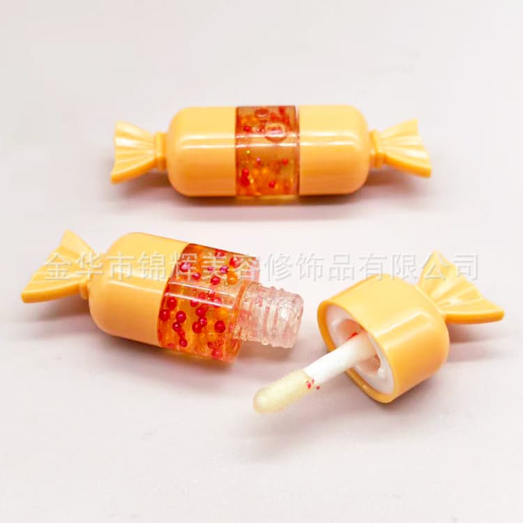 Candy-shaped lip gloss, fruit-flavored lip gloss, for export only.