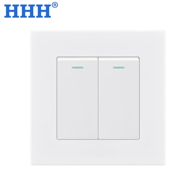 Export-oriented 86-type multi-control doorbell switch, single-pole multi-gang double-pole three-pole household lighting switch