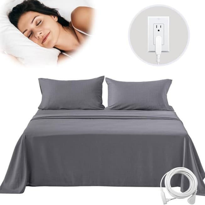 Grounding Sheets 5% Silver Fiber Gray Anti-Static Bed Sheet Antibacterial 5% Silver Fiber