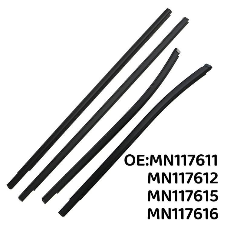 For Mitsubishi L200 05-15 Window Outer Weatherstrip Rain Shield Soundproof Seal MN117611