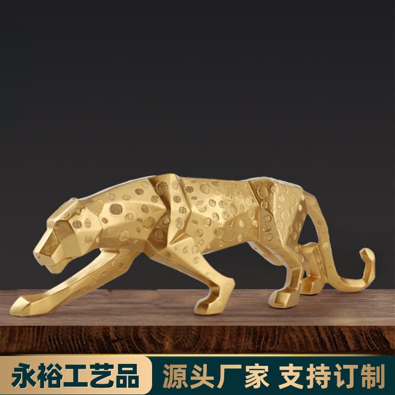 Leopard leopard decoration creative home leopard crafts decoration animal resin craft ornaments