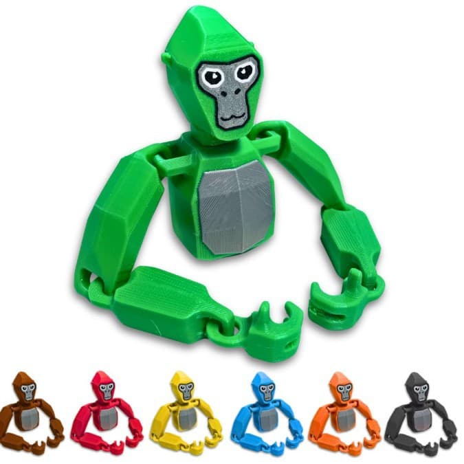 New Gorilla Tag Flexy Fidget Toy Figure Kongming Lantern Animal Themed Moving Parts Gift Toy Suitable for Various Occasions