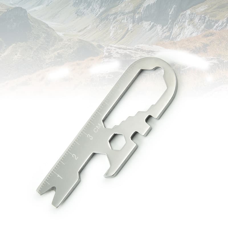 Manufacturer Direct: Stainless Steel Multi-functional Small Wrench Tool Card, Creative Bottle Opener Wrench, Portable Outdoor EDC Tool