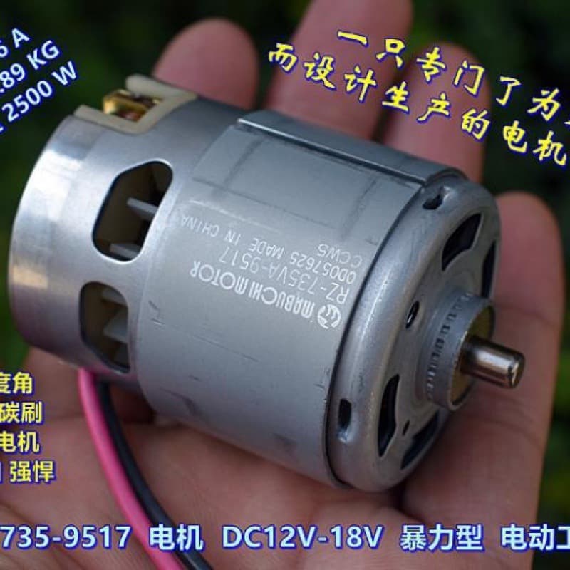 - Motor - High-Speed, High-Power Electric Tool Motor