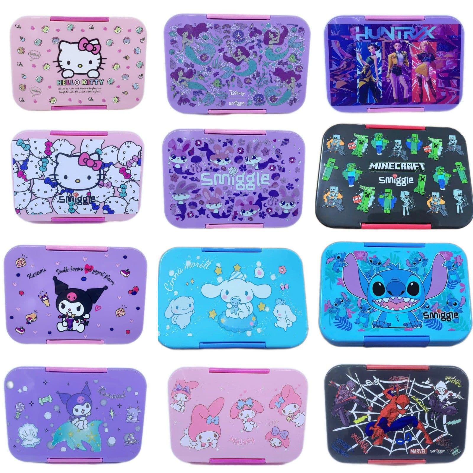Cute Cartoon Food-Grade PP Lunch Box, Microwave-Safe, Portable Tableware for Children and Students, Large Capacity