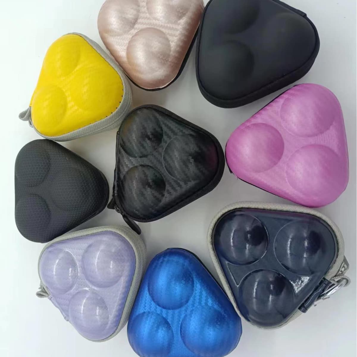 Hard Table Tennis Ball Case 3-Ball Storage Box Portable Hanging Chain Small Ball Box Storage Bag Portable Case