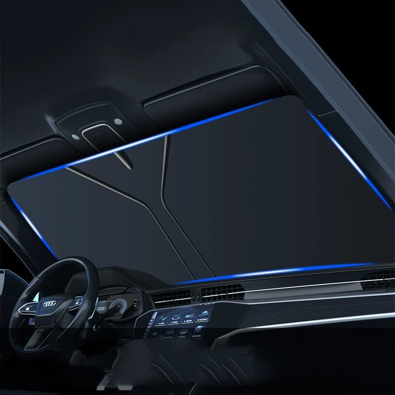Car sun visor, sun protection and heat insulation, car interior, front glass, shading curtain, car cover