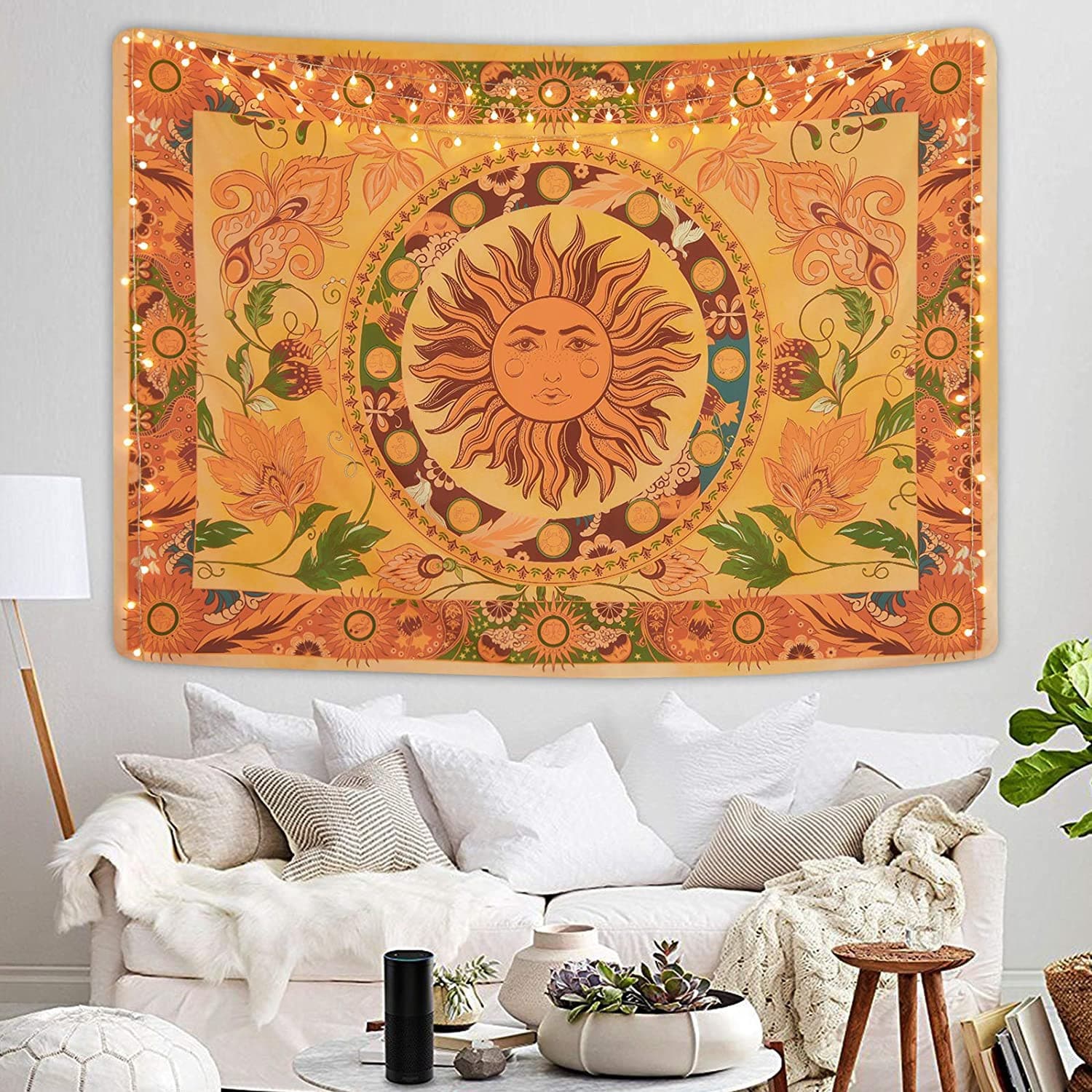Ranri Tapestry Floral Vine Tapestry Vintage Flower Tapestry Mystical Tapestry Hippie Tapestry Room Tapestry 150*130